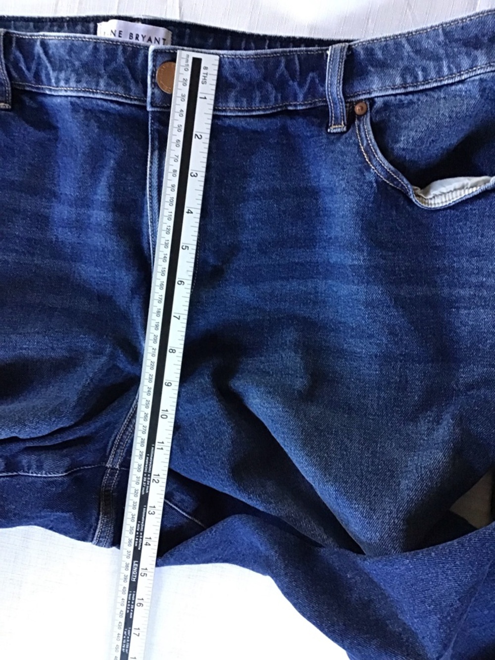 Lane Bryant Dark Blue Cropped Jeans - Picture 7 of 10